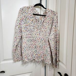 Popcorn Women's Distressed Sweater